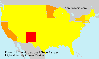 Surname Thondup in USA Surname Thondup in USA