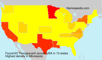Surname Thongsavanh in USA Surname Thongsavanh in USA