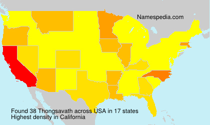Surname Thongsavath in USA Surname Thongsavath in USA