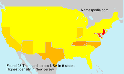 Surname Thonnard in USA Surname Thonnard in USA
