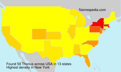 Surname Thonus in USA Surname Thonus in USA