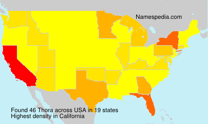 Surname Thora in USA Surname Thora in USA