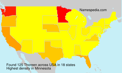 Surname Thoreen in USA Surname Thoreen in USA