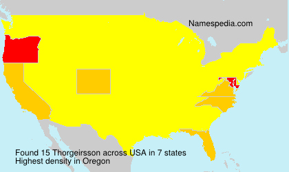 Surname Thorgeirsson in USA Surname Thorgeirsson in USA