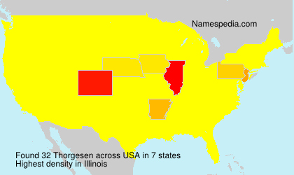Surname Thorgesen in USA Surname Thorgesen in USA