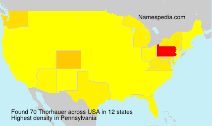 Surname Thorhauer in USA Surname Thorhauer in USA