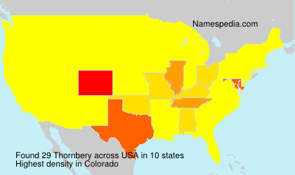 Surname Thornbery in USA Surname Thornbery in USA