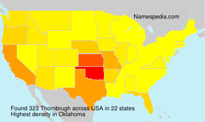 Surname Thornbrugh in USA Surname Thornbrugh in USA