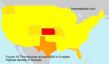 Surname Thornburrow in USA Surname Thornburrow in USA