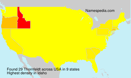 Surname Thornfeldt in USA Surname Thornfeldt in USA