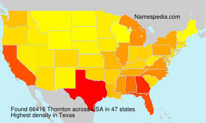 Surname Thornton in USA Surname Thornton in USA