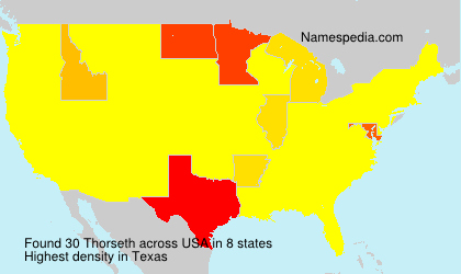 Surname Thorseth in USA Surname Thorseth in USA