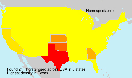 Surname Thorstenberg in USA Surname Thorstenberg in USA