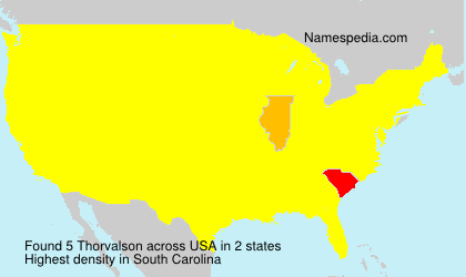 Surname Thorvalson in USA Surname Thorvalson in USA