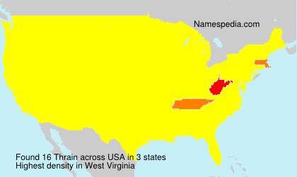 Surname Thrain in USA Surname Thrain in USA