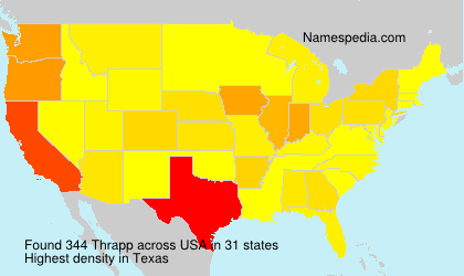Surname Thrapp in USA Surname Thrapp in USA