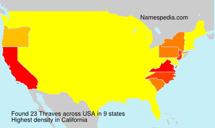 Surname Thraves in USA Surname Thraves in USA