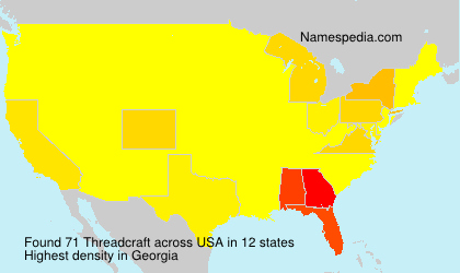 Surname Threadcraft in USA Surname Threadcraft in USA