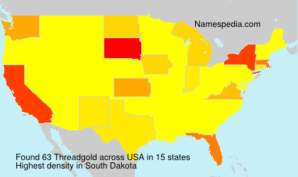 Surname Threadgold in USA Surname Threadgold in USA