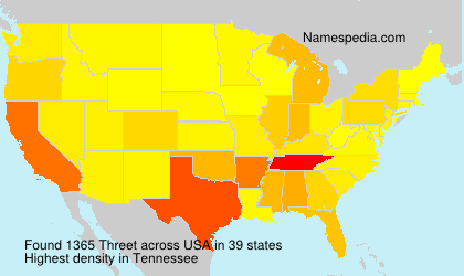 Surname Threet in USA