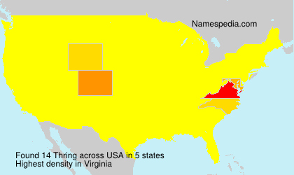 Surname Thring in USA Surname Thring in USA