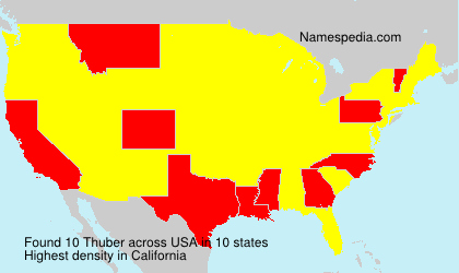Surname Thuber in USA Surname Thuber in USA