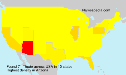 Surname Thude in USA Surname Thude in USA