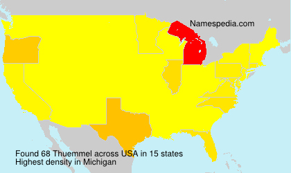 Surname Thuemmel in USA Surname Thuemmel in USA