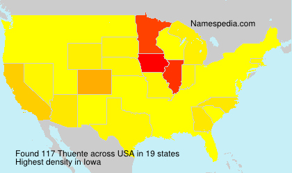 Surname Thuente in USA Surname Thuente in USA