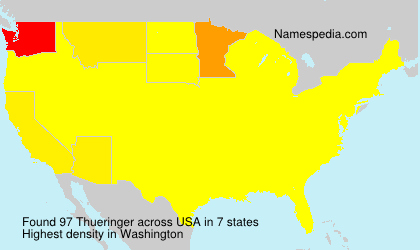 Surname Thueringer in USA Surname Thueringer in USA