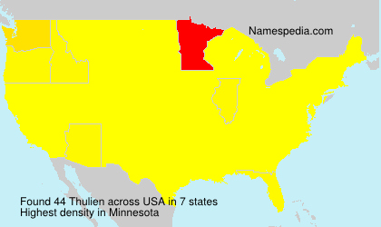 Surname Thulien in USA Surname Thulien in USA