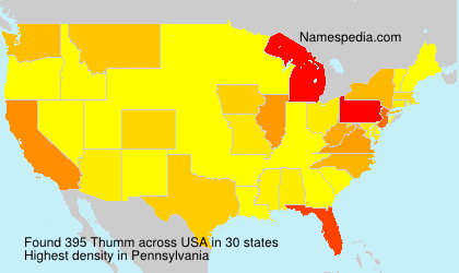 Surname Thumm in USA Surname Thumm in USA
