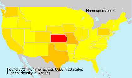 Surname Thummel in USA Surname Thummel in USA