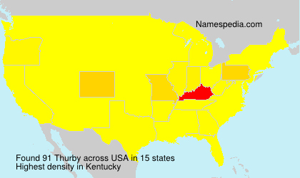 Surname Thurby in USA Surname Thurby in USA