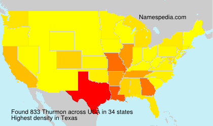 Surname Thurmon in USA Surname Thurmon in USA