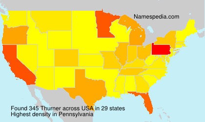 Surname Thurner in USA Surname Thurner in USA