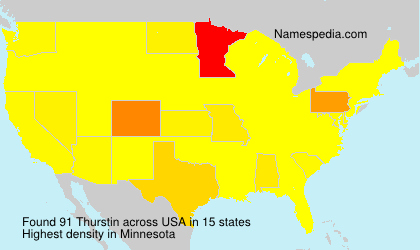 Surname Thurstin in USA Surname Thurstin in USA
