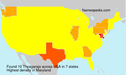 Surname Thyagaraja in USA