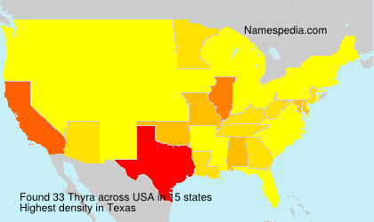 Surname Thyra in USA Surname Thyra in USA