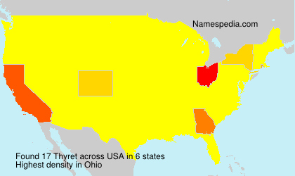 Surname Thyret in USA Surname Thyret in USA