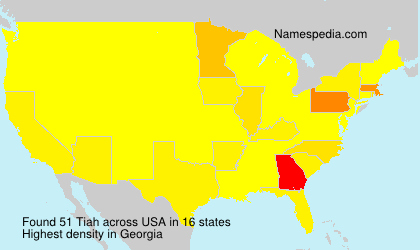 Surname Tiah in USA Surname Tiah in USA