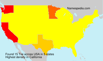 Surname Tiai in USA Surname Tiai in USA