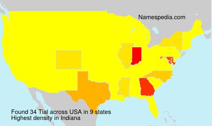Surname Tial in USA Surname Tial in USA