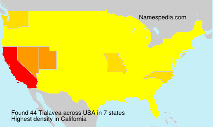 Surname Tialavea in USA Surname Tialavea in USA