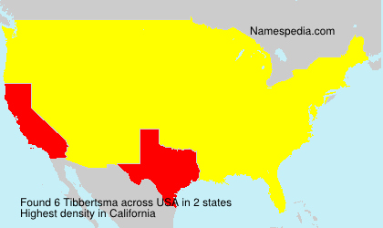 Surname Tibbertsma in USA Surname Tibbertsma in USA