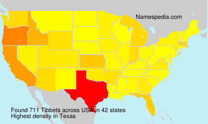 Surname Tibbets in USA Surname Tibbets in USA