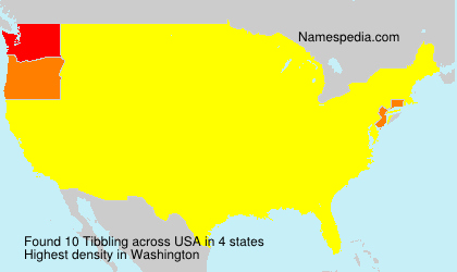 Surname Tibbling in USA Surname Tibbling in USA