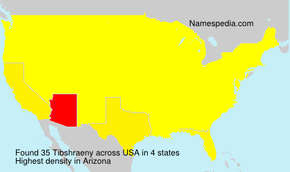 Surname Tibshraeny in USA Surname Tibshraeny in USA