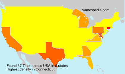 Surname Ticar in USA Surname Ticar in USA