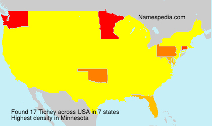 Surname Tichey in USA Surname Tichey in USA